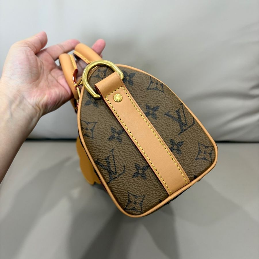LV路易威登 Nigo聯名款 Keepall25 晶片款-3