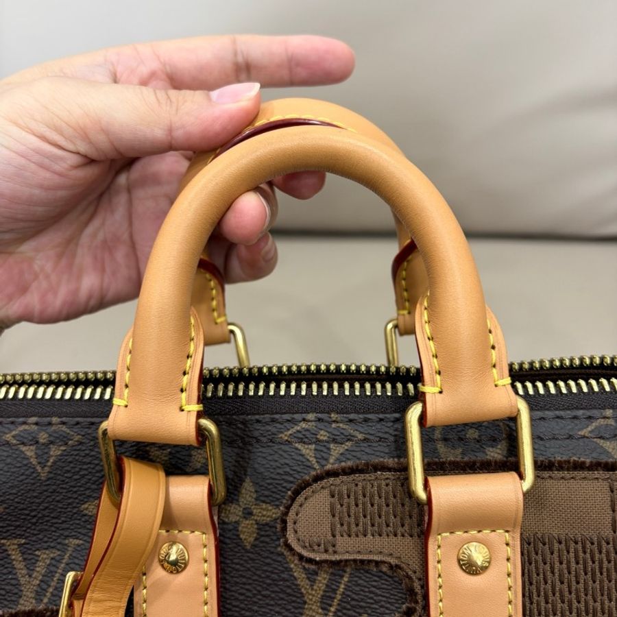 LV路易威登 Nigo聯名款 Keepall25 晶片款-5