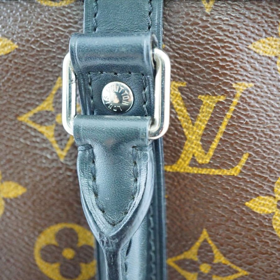LV 老花拼牛皮公事包 手提包-10