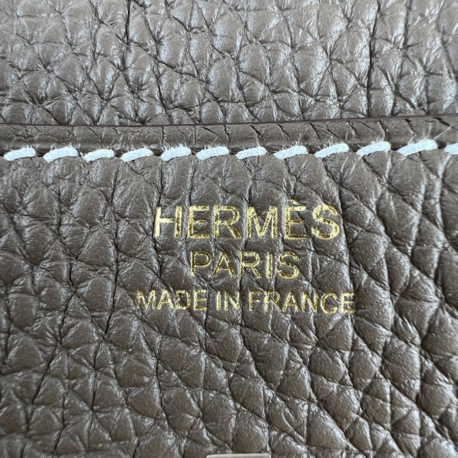 HERMÈS 愛馬仕 Lindy 30 Etoupe 大象灰金釦 Y刻 手提包 肩背包|經典款 保值款 Hermès Lindy 30 Etoupe Clemence GHW Y Stamp-15