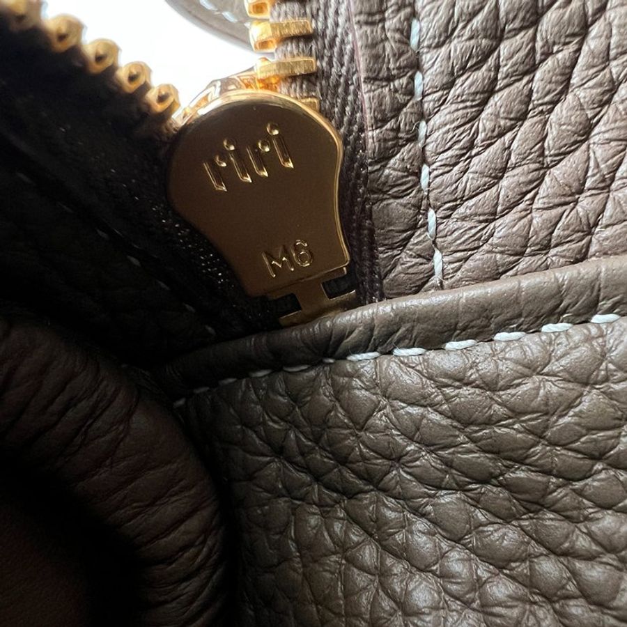 HERMÈS 愛馬仕 Lindy 30 Etoupe 大象灰金釦 Y刻 手提包 肩背包|經典款 保值款 Hermès Lindy 30 Etoupe Clemence GHW Y Stamp-20