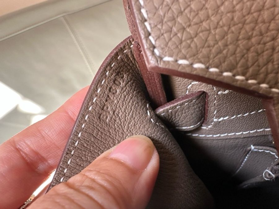 愛馬仕 Hermès Birkin 30 大象灰(Etoupe),金扣,Togo 皮,B 刻印,輕微使用痕跡,保存很好,原始成色。-11