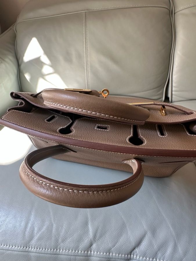 愛馬仕 Hermès Birkin 30 大象灰(Etoupe),金扣,Togo 皮,B 刻印,輕微使用痕跡,保存很好,原始成色。-16