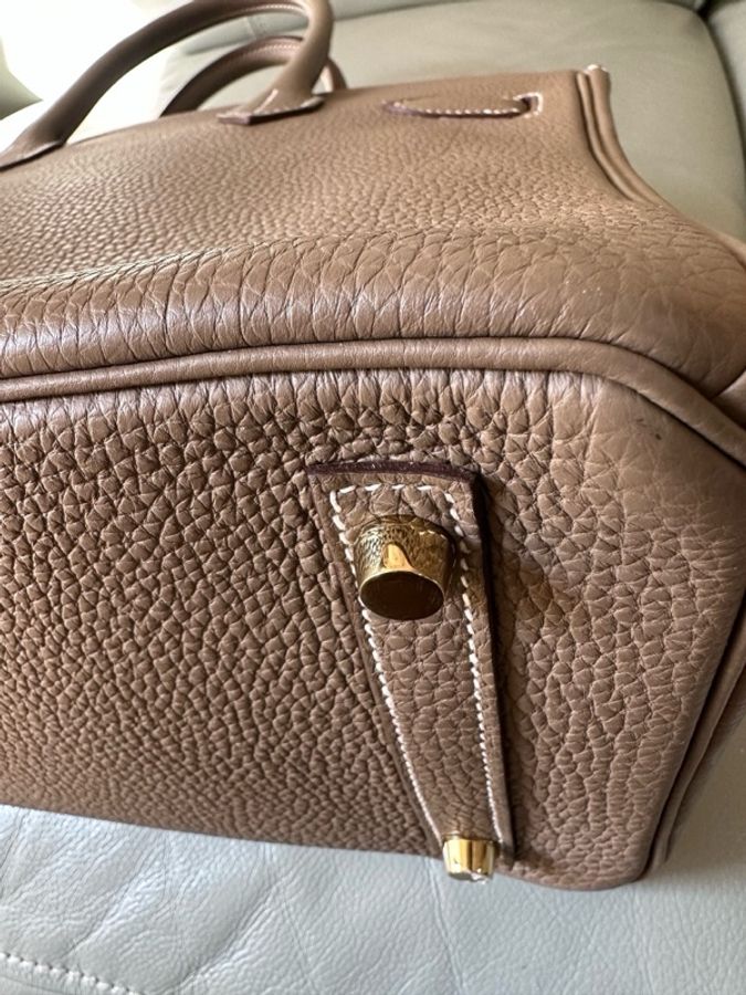 愛馬仕 Hermès Birkin 30 大象灰(Etoupe),金扣,Togo 皮,B 刻印,輕微使用痕跡,保存很好,原始成色。-22