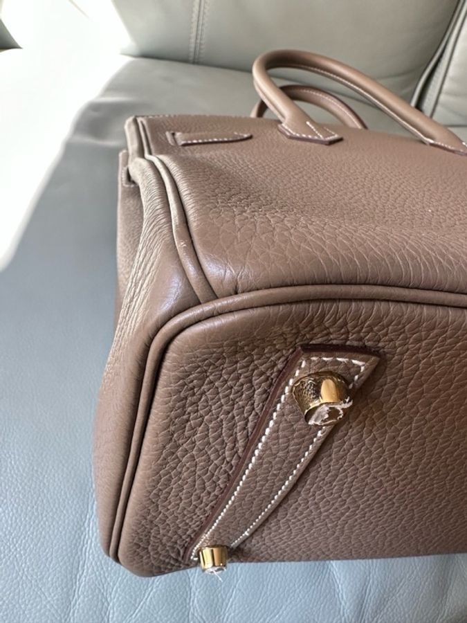 愛馬仕 Hermès Birkin 30 大象灰(Etoupe),金扣,Togo 皮,B 刻印,輕微使用痕跡,保存很好,原始成色。-26