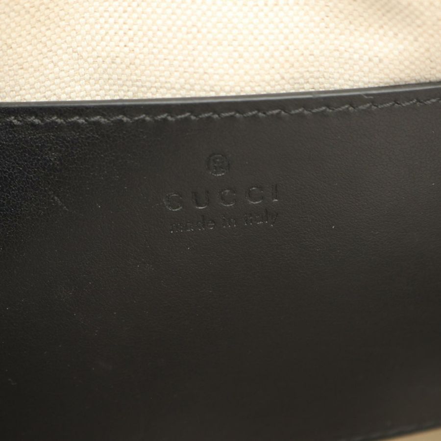 GUCCI GG Matelasse 小號單肩斜背包 702234 黑色皮革 二手 女士-3
