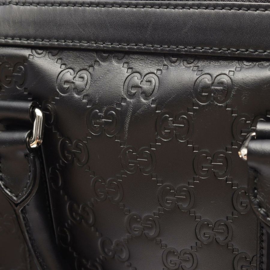 GUCCI Guccisima 公事包肩斜背包 428041 黑色真皮男士二手-7