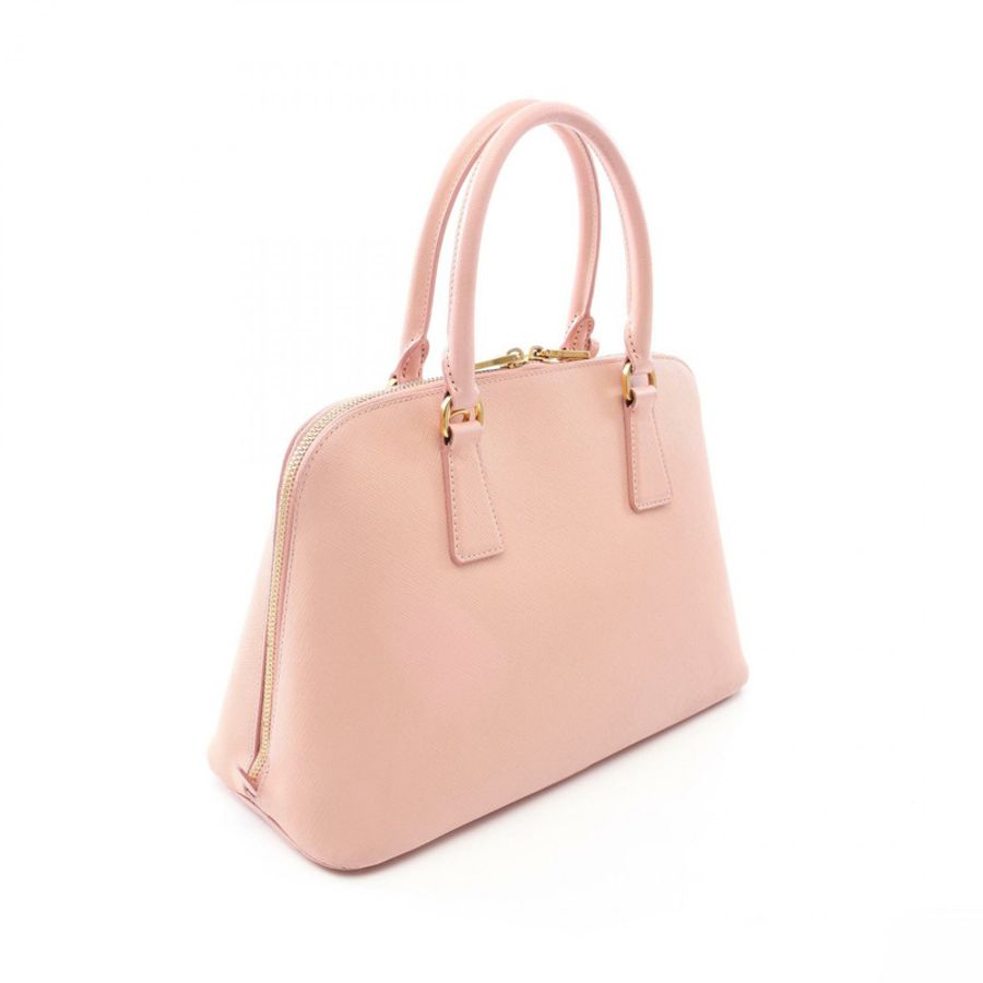 PRADA SAFFIANO LUX 單肩斜背包 1BA837 Saffiano 皮革 粉紅色 二手-1
