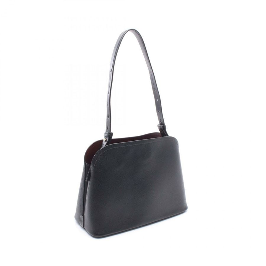 PRADA SAFFIANO CUIR + C Matinee 中型單肩包 1BA251 皮革 黑色 二手-1