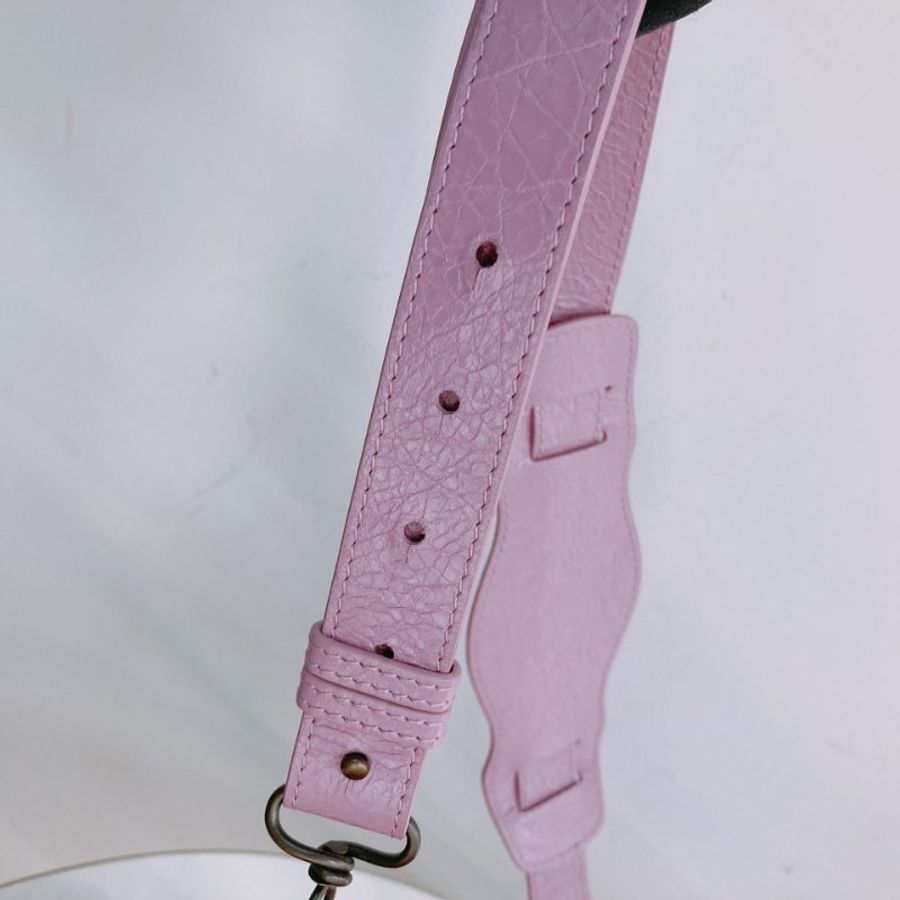 MS0782 Balenciaga 巴黎世家經典城市單肩包包 City Bag 33cm Lambskin Rose Berlingot x PHW-31