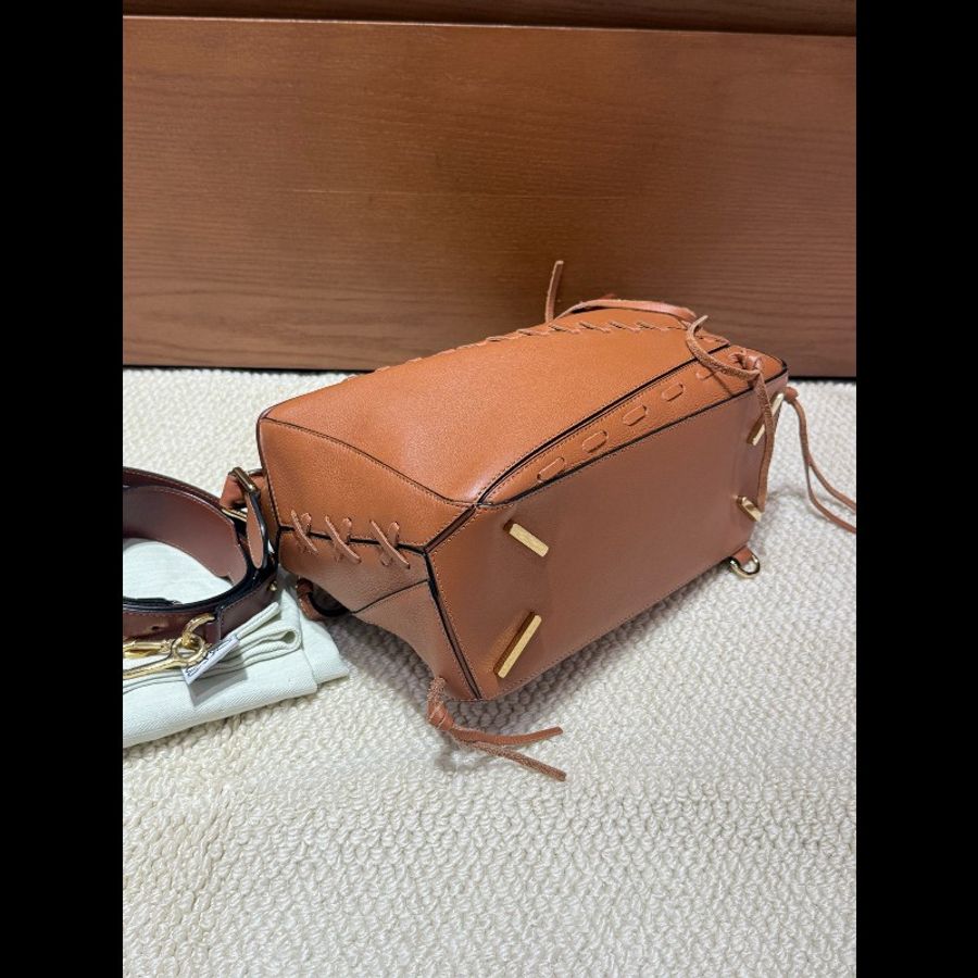 Loewe/羅意威 焦糖色編織流蘇中號puzzle,極為稀有的限定款式-2