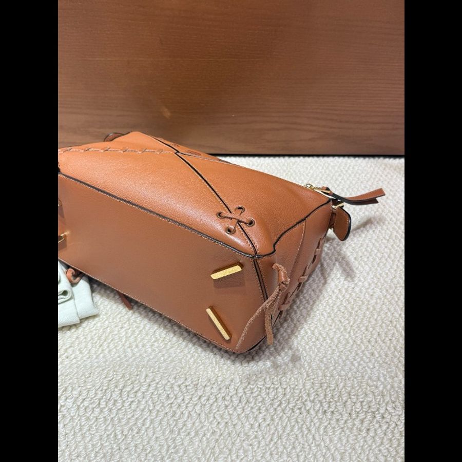 Loewe/羅意威 焦糖色編織流蘇中號puzzle,極為稀有的限定款式-4