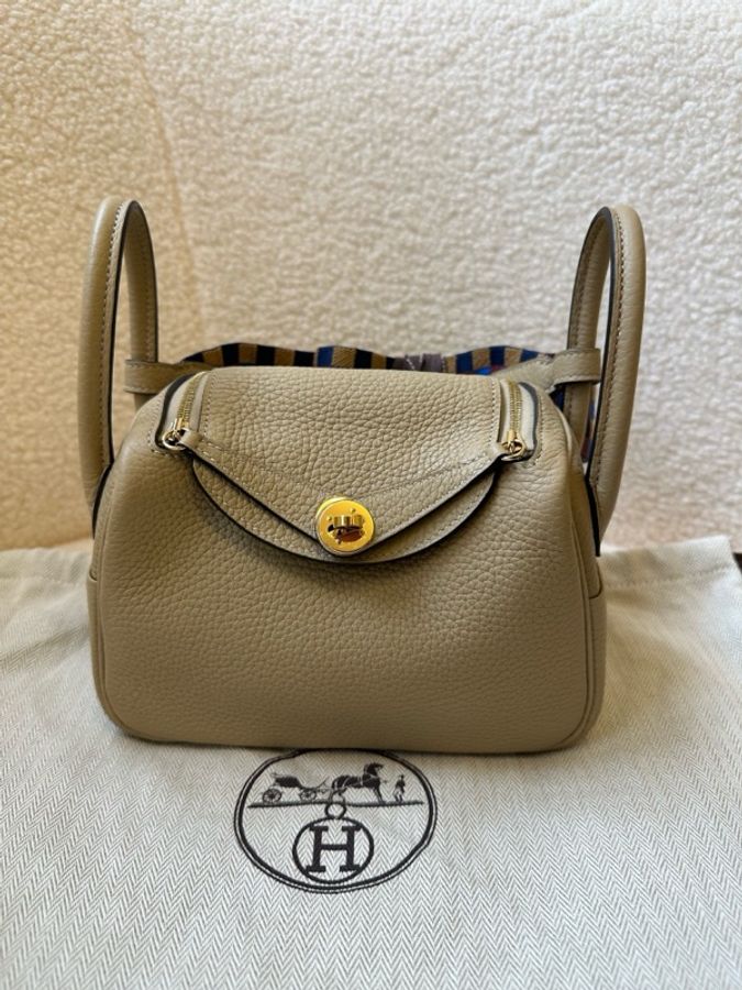 愛馬仕 Hermès Mini Lindy 風衣灰（Trench），U 刻印-0