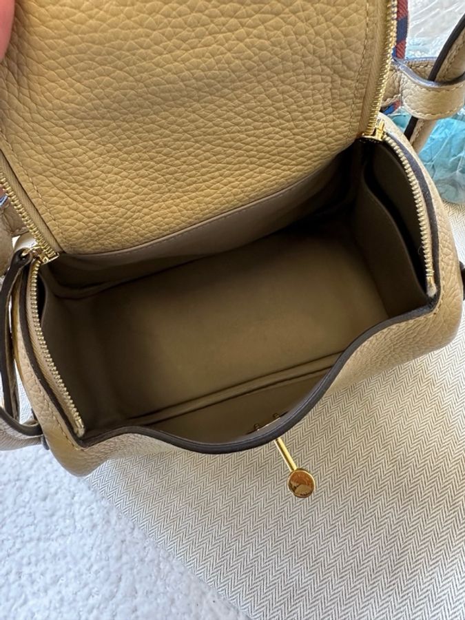 愛馬仕 Hermès Mini Lindy 風衣灰(Trench),U 刻印-5