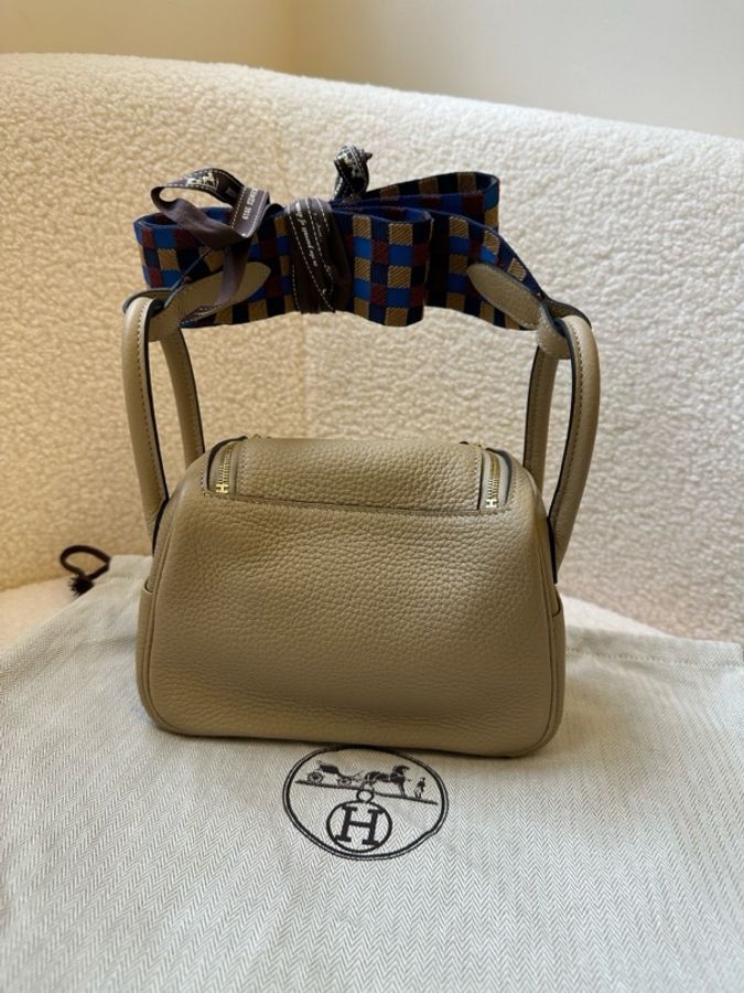愛馬仕 Hermès Mini Lindy 風衣灰(Trench),U 刻印-9