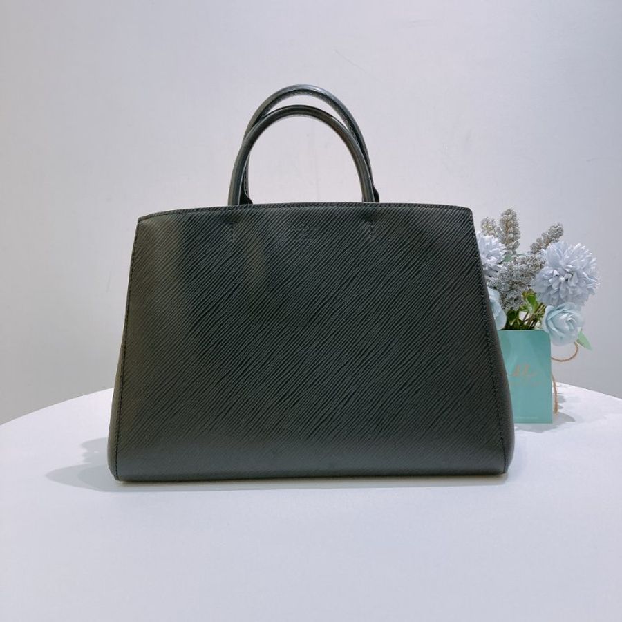 TW4922 Louis Vuitton 路易威登 銀扣手挽肩背兩用袋黑色/粉紅色 Epi Marelle MM Black/Pink x PHW-1