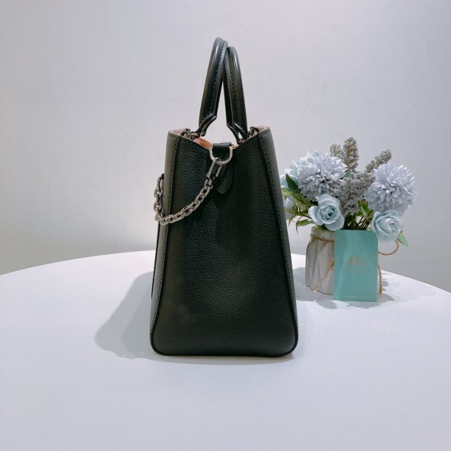 TW4922 Louis Vuitton 路易威登 銀扣手挽肩背兩用袋黑色/粉紅色 Epi Marelle MM Black/Pink x PHW-3
