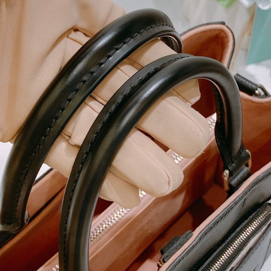 TW4922 Louis Vuitton 路易威登 銀扣手挽肩背兩用袋黑色/粉紅色 Epi Marelle MM Black/Pink x PHW-21