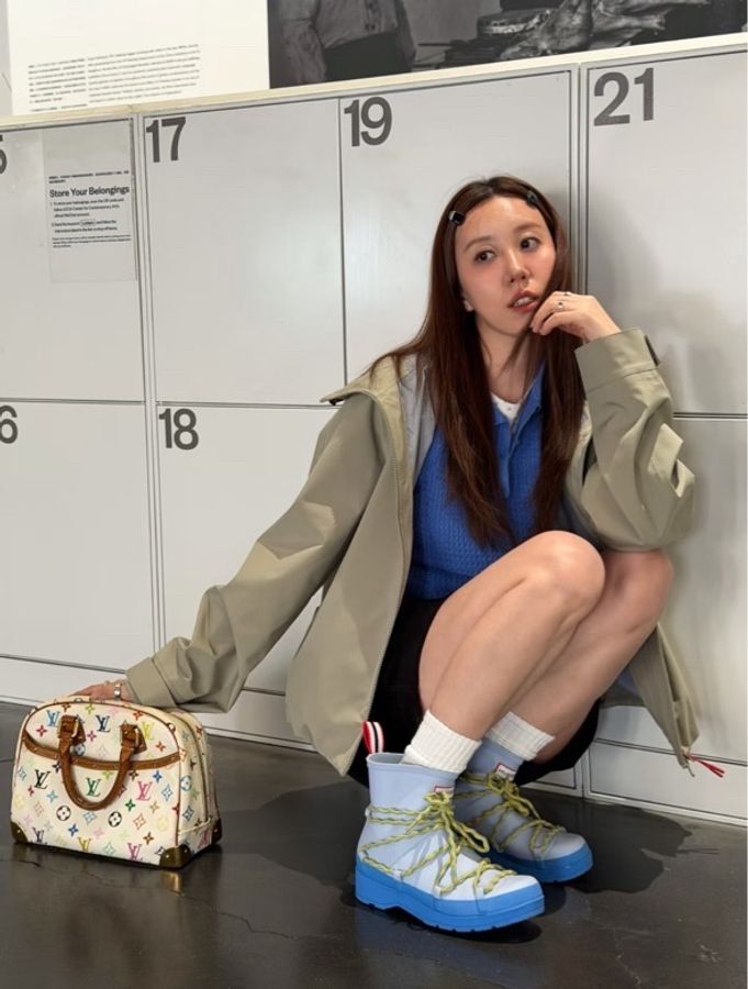 LV/路易威登 白三彩手提包 28*20艺术家村上隆联名款 白三彩🤍颠覆对传统老花的刻板印象-7