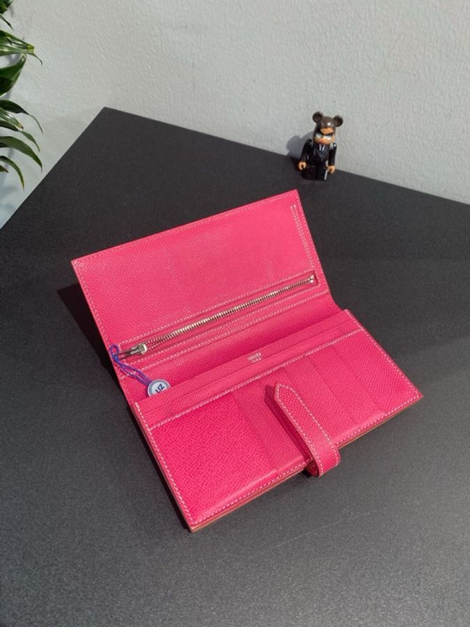 愛馬仕 Hermes Bearn錢包 銀扣Epsom T刻。-2