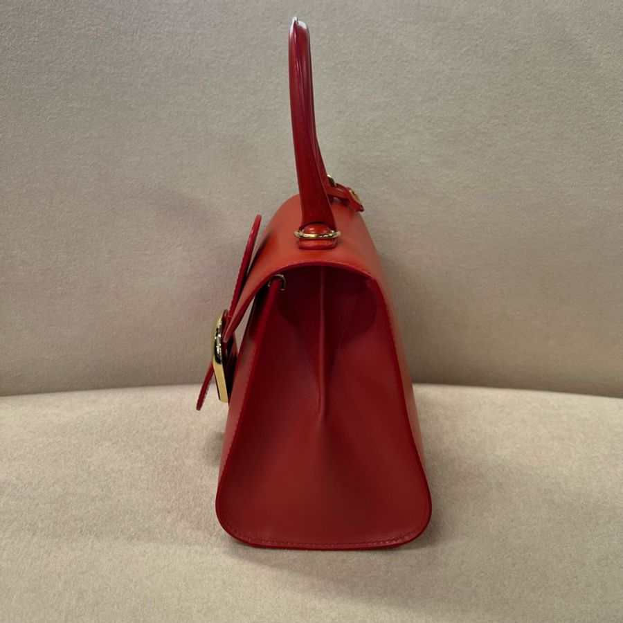Delvaux 德爾沃 brillant mini 斜挎包 紅粉色牛皮-1