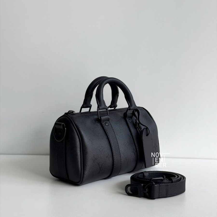 閒置新🆕 全配有購證🙌🏻 Louis Vuitton 路易威登 Keepall Bandoulière 25 午夜黑-1