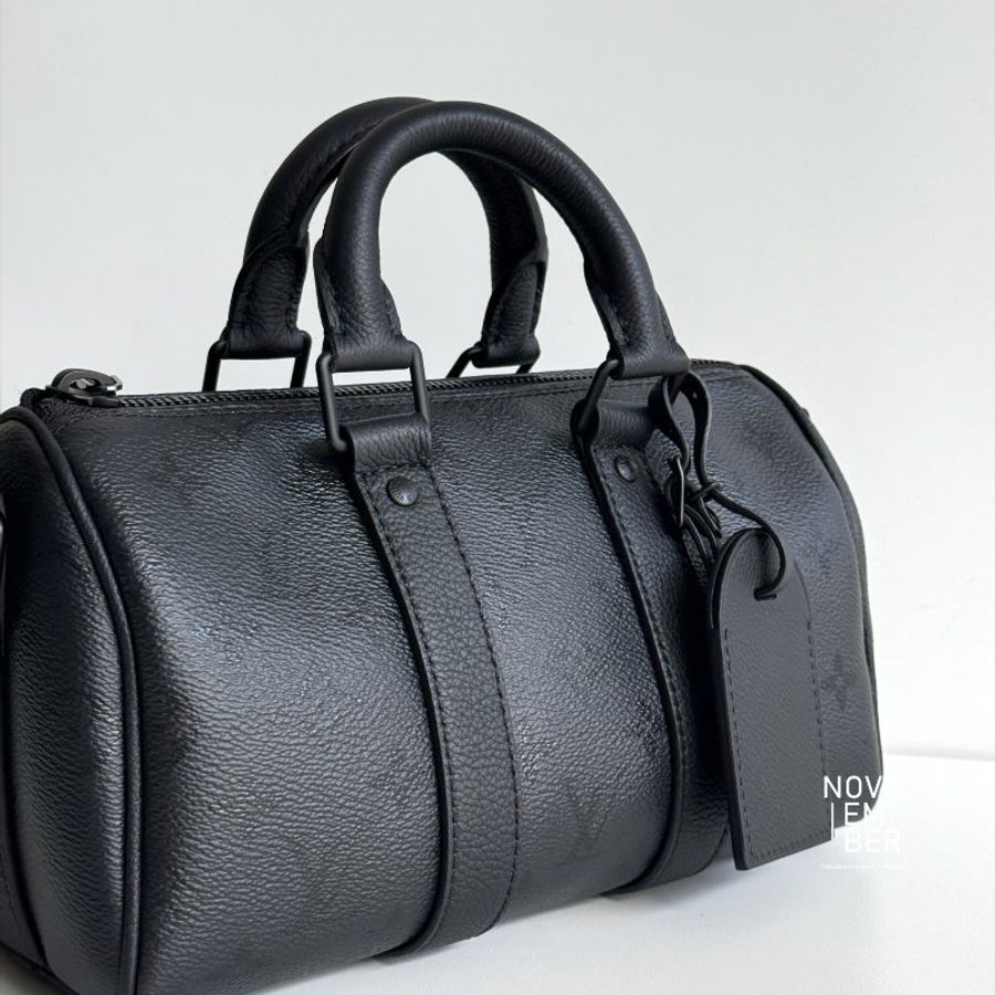 閒置新🆕 全配有購證🙌🏻 Louis Vuitton 路易威登 Keepall Bandoulière 25 午夜黑-2