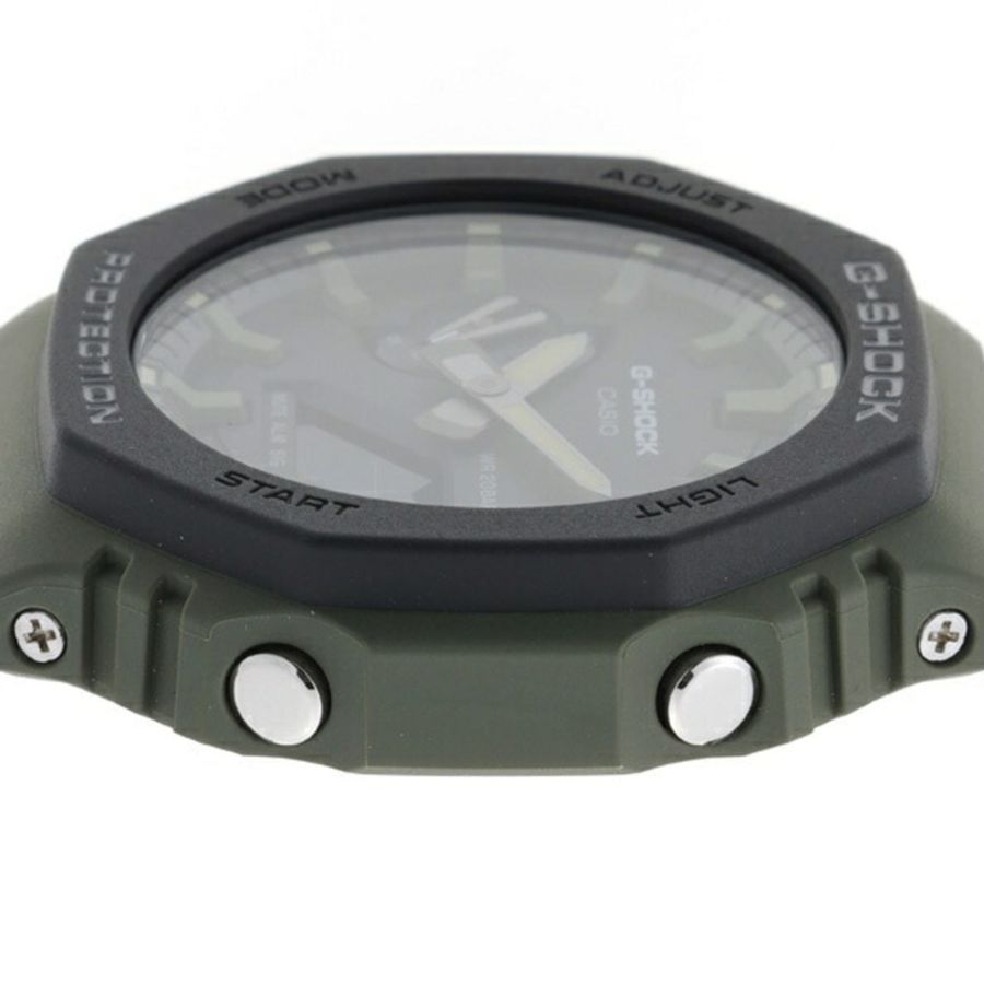 卡西歐 G-SHOCK 2100 系列 GA-2110SU-3AJF 黑色綠色石英錶-4