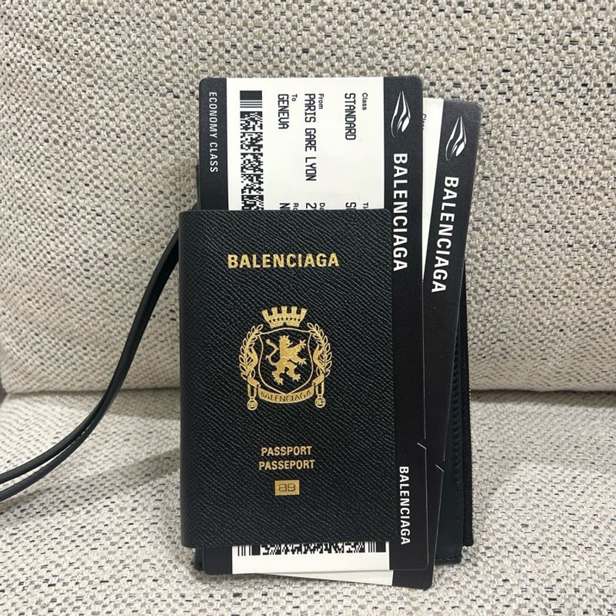 BALENCIAGA護照卡夾PASSPORT機票掛繩包-5