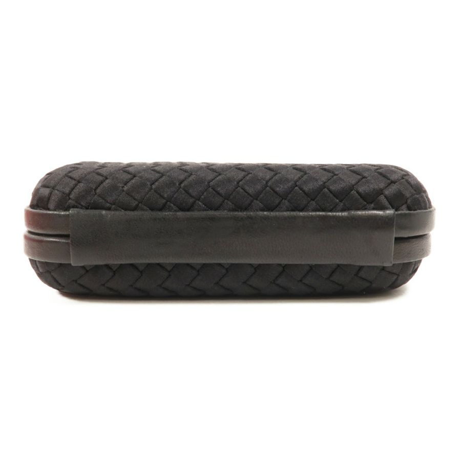 BOTTEGA VENETA 緞面/羊皮皮革Knot Clutch手拿包-3