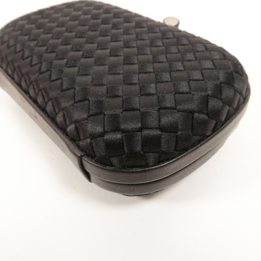 BOTTEGA VENETA 緞面/羊皮皮革Knot Clutch手拿包-13