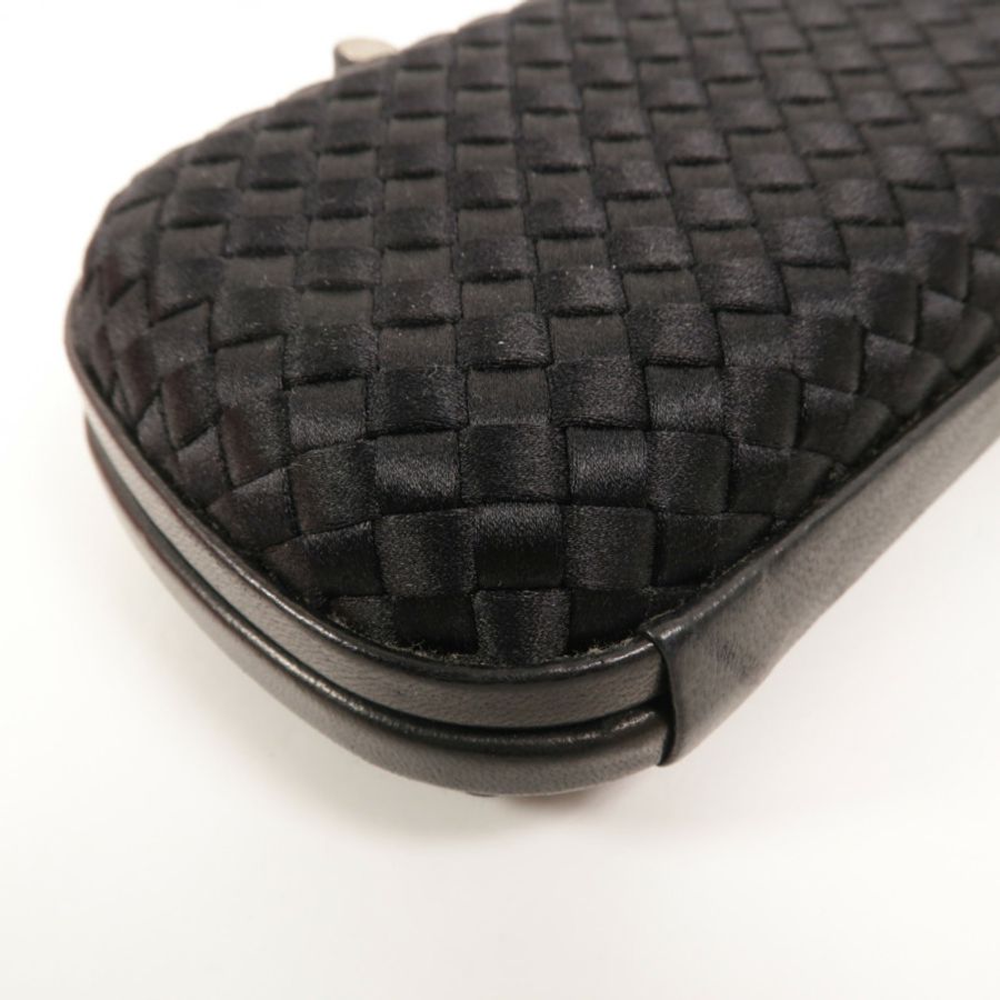 BOTTEGA VENETA 緞面/羊皮皮革Knot Clutch手拿包-14