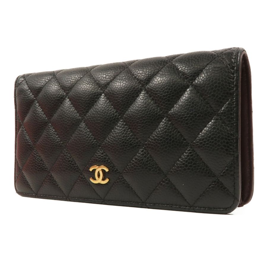 CHANEL 牛皮皮革Classic Long Flap Wallet長錢包-2