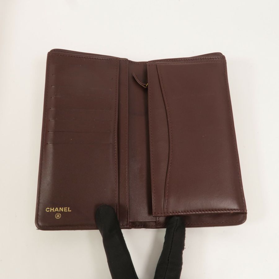 CHANEL 牛皮皮革Classic Long Flap Wallet長錢包-6