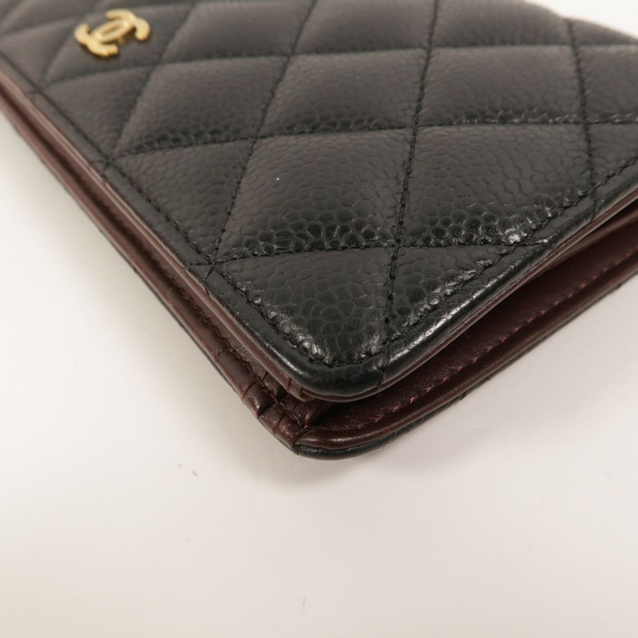 CHANEL 牛皮皮革Classic Long Flap Wallet長錢包-13