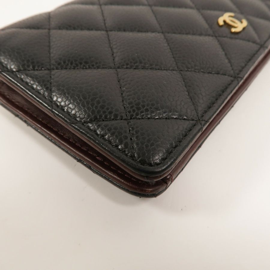 CHANEL 牛皮皮革Classic Long Flap Wallet長錢包-14