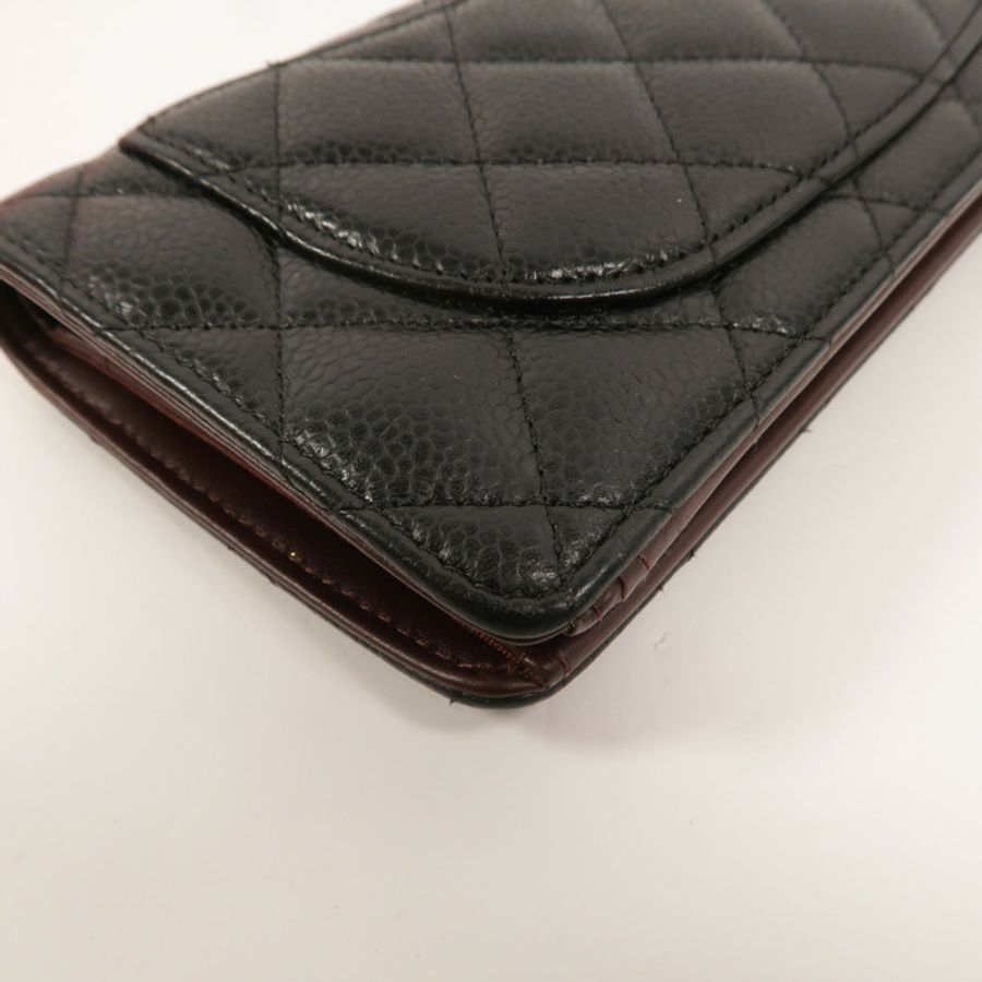 CHANEL 牛皮皮革Classic Long Flap Wallet長錢包-16