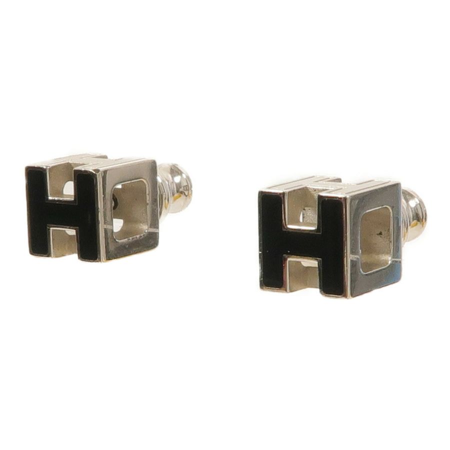 HERMES 金屬Cage d'H Earrings耳環-1