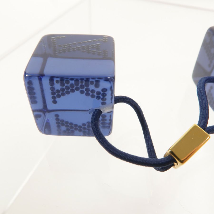 LOUIS VUITTON PVC Hair Cubes頭髮橡皮筋-5