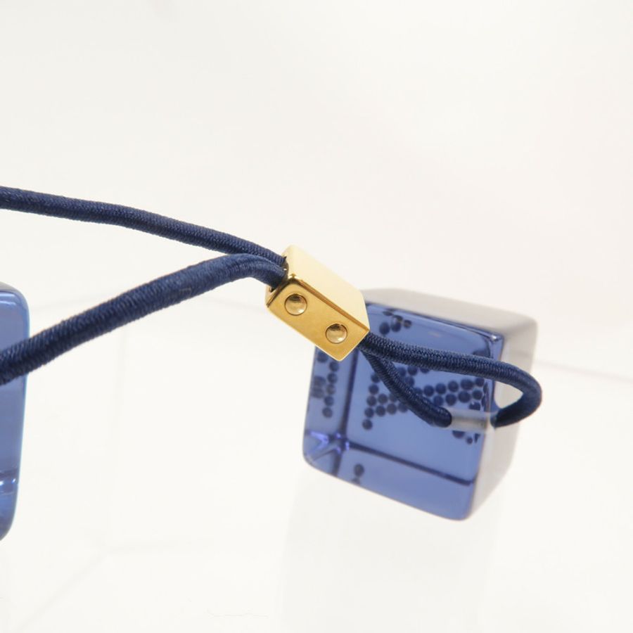 LOUIS VUITTON PVC Hair Cubes頭髮橡皮筋-6