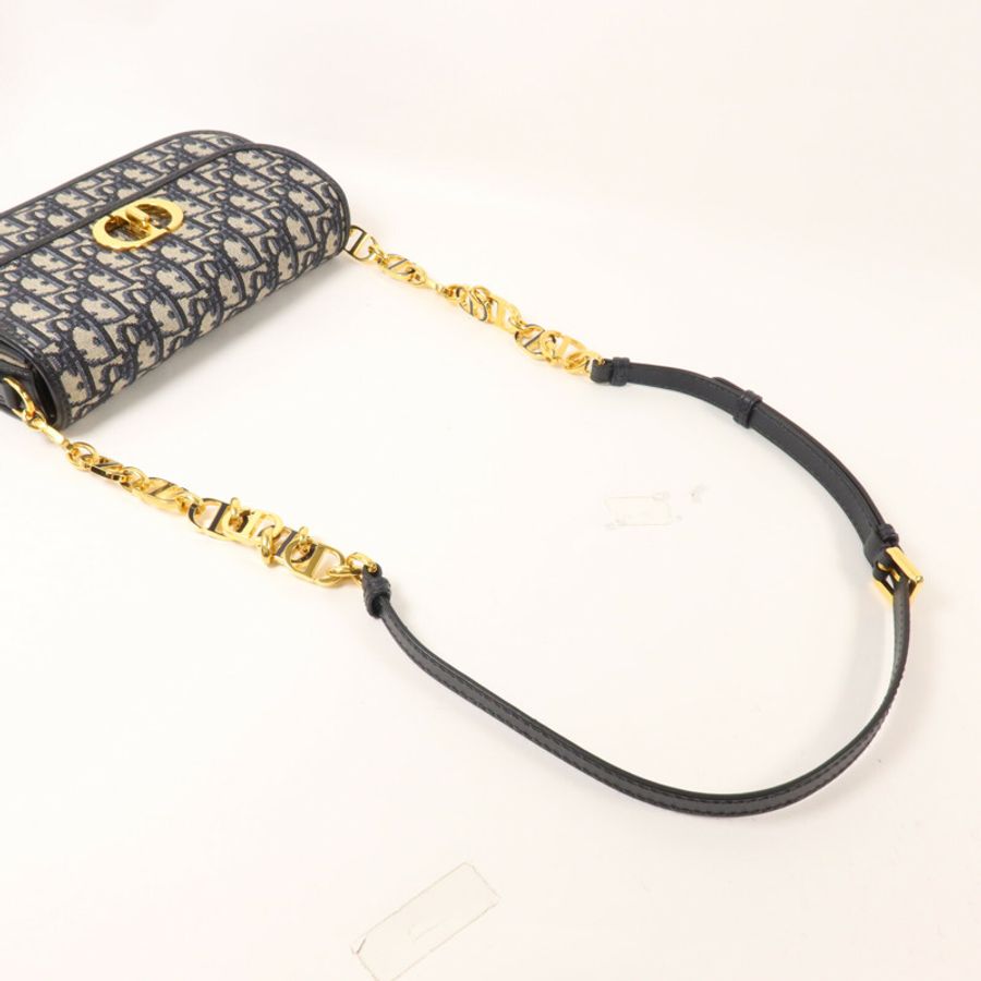 Dior 帆布30 Montaigne Avenue鏈帶肩背袋-7