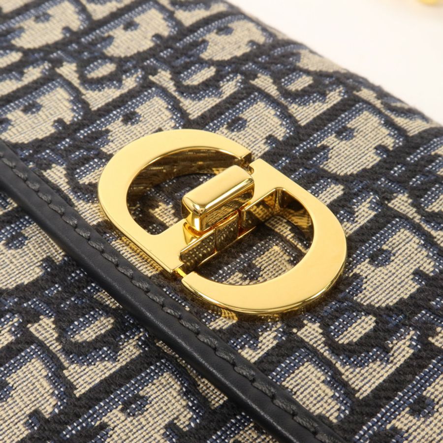 Dior 帆布30 Montaigne Avenue鏈帶肩背袋-9