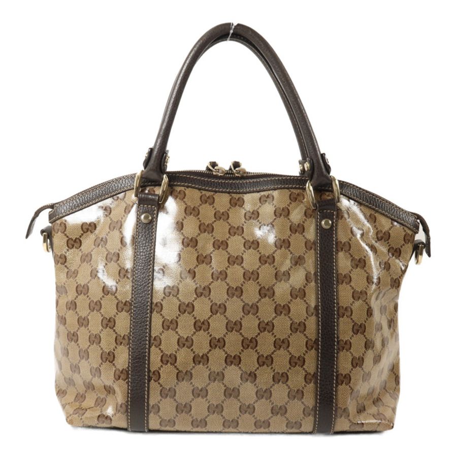 GUCCI 塗層帆布2 Way Shoulder手挽肩背兩用袋-1