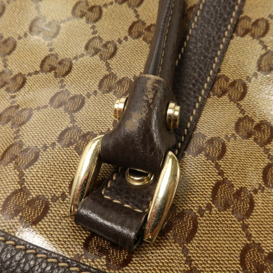 GUCCI 塗層帆布2 Way Shoulder手挽肩背兩用袋-9