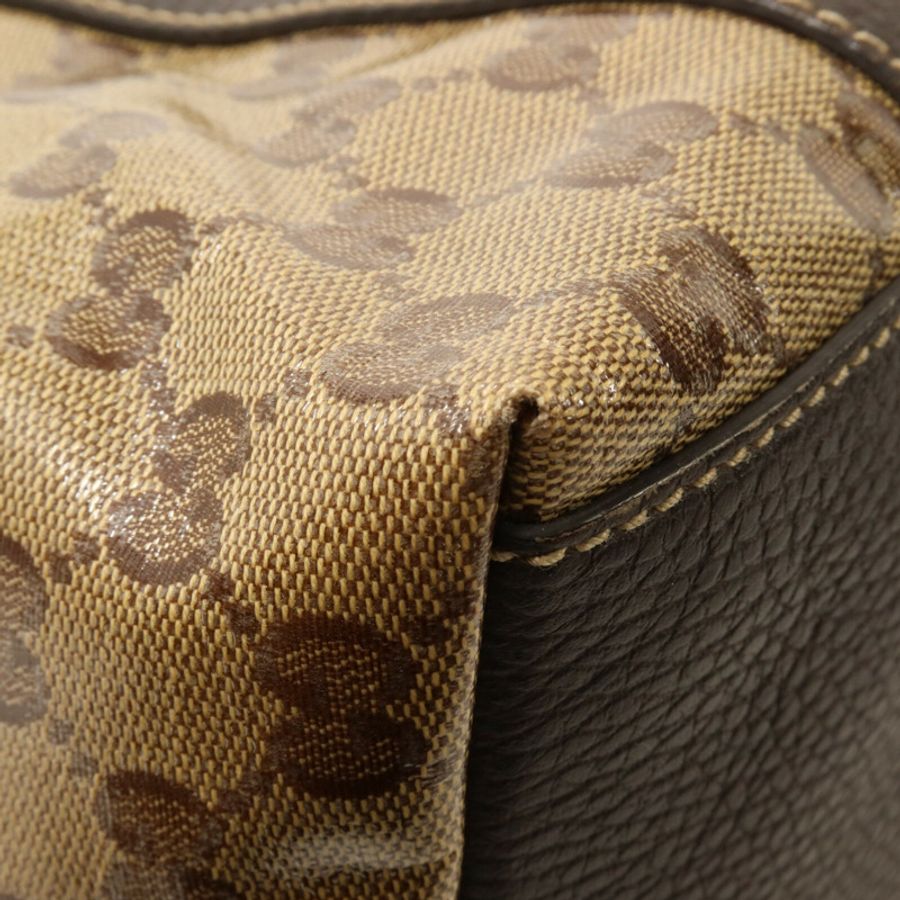 GUCCI 塗層帆布2 Way Shoulder手挽肩背兩用袋-11
