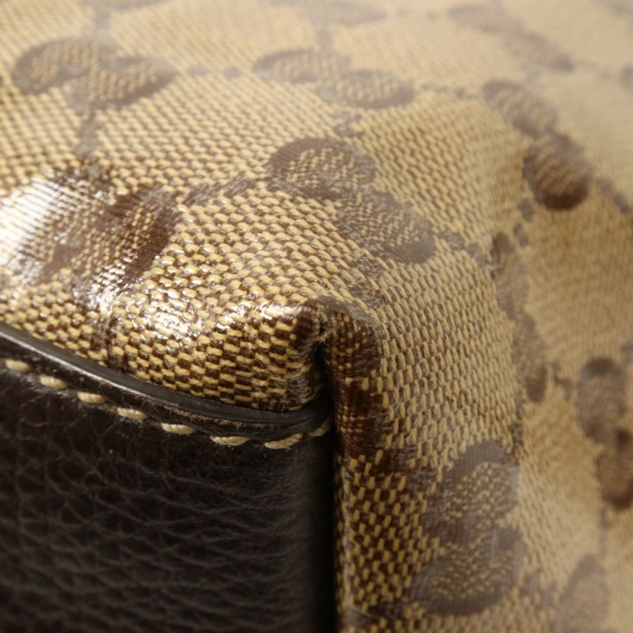 GUCCI 塗層帆布2 Way Shoulder手挽肩背兩用袋-14