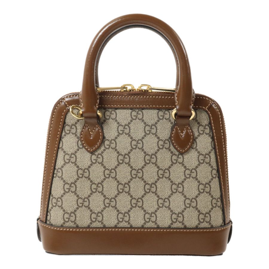 GUCCI 塗層帆布Horsebit 1955 Top Handle手挽肩背兩用袋-1