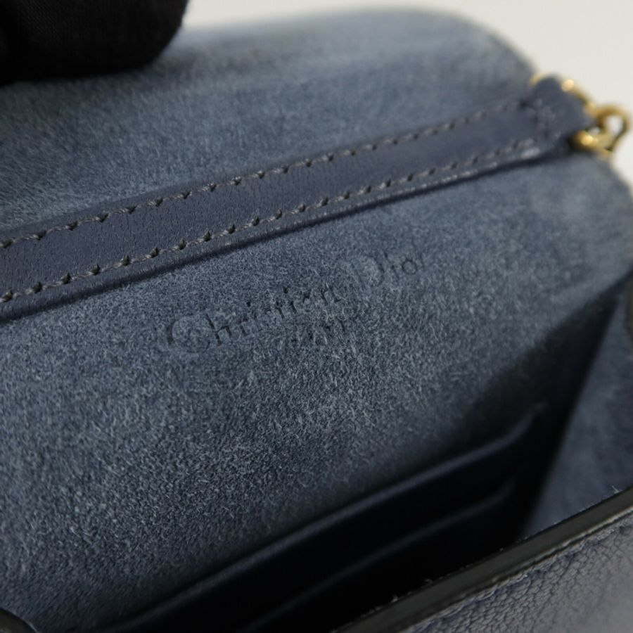 Dior 牛皮皮革Saddle Phone Bag鏈帶肩背袋-7