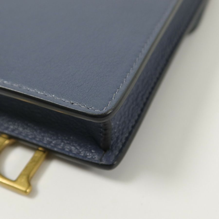 Dior 牛皮皮革Saddle Phone Bag鏈帶肩背袋-13