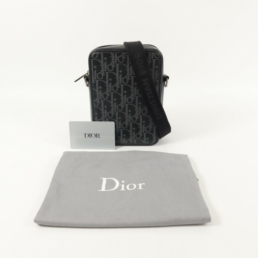 Dior 牛皮皮革World Tour Messenger肩背袋-15